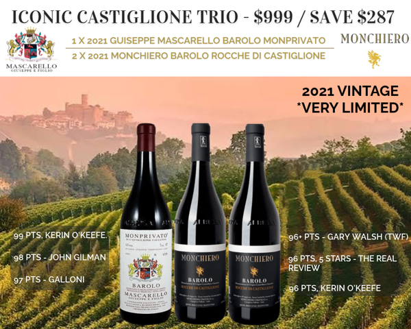 2021 Mascarello & Monchiero Barolo Pack - Monprivato & Rocche