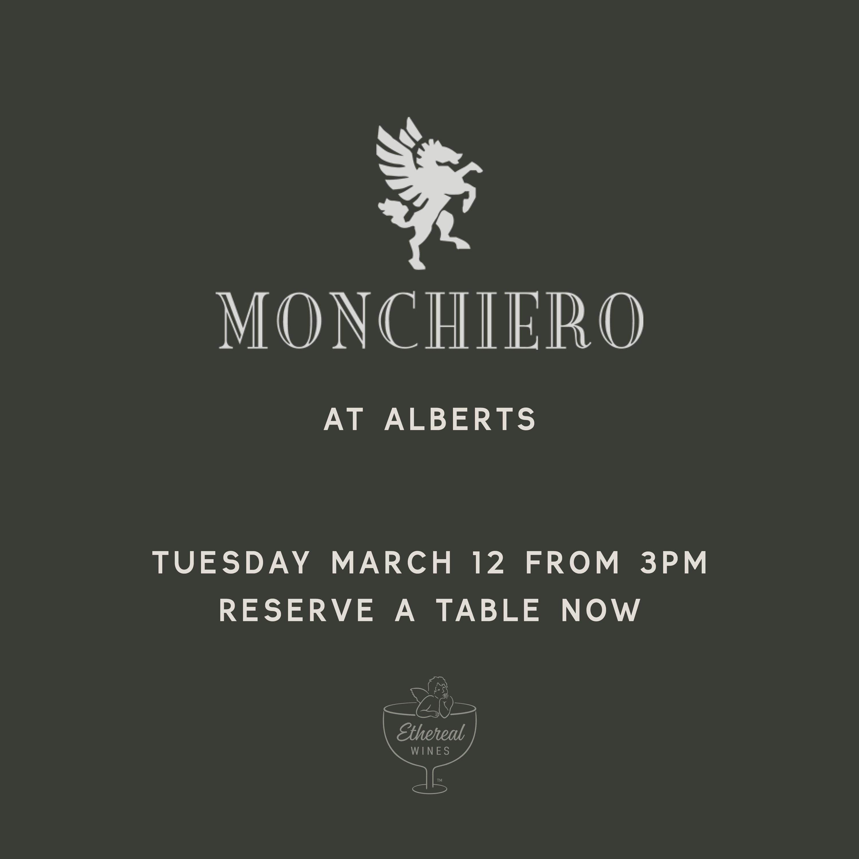 Alberts Wine Bar - Monchiero Wine List Takeover