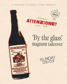 Attenzione Back-Vintage Magnum Dinner