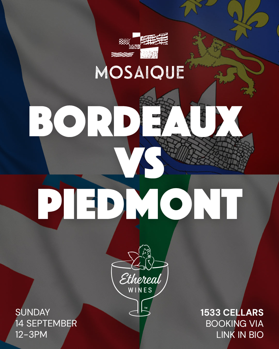 Bordeaux Vs Piedmont Tasting Sunday 14 September
